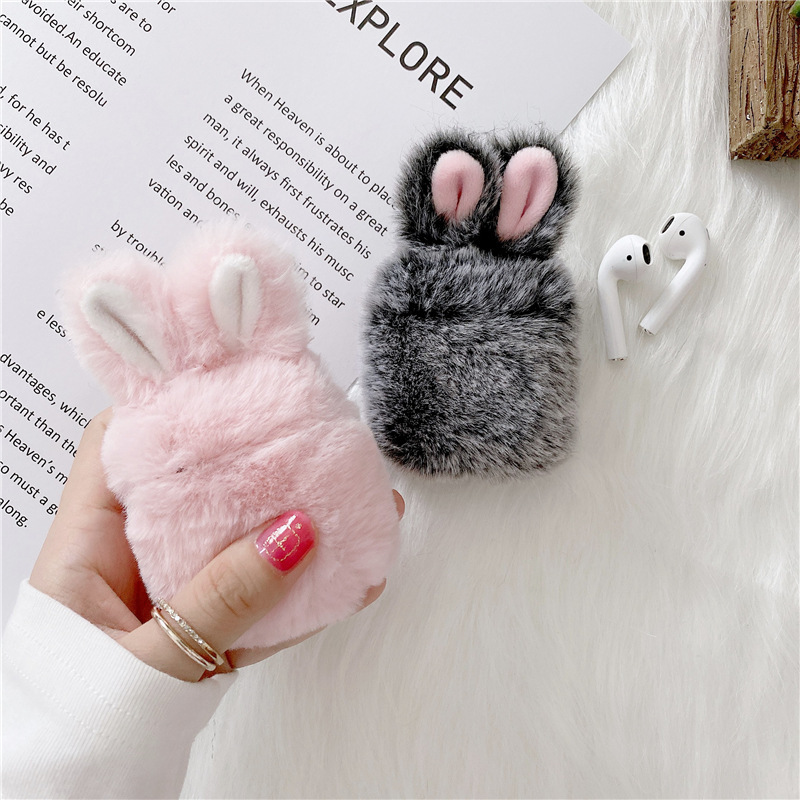 Plush Rabbit Airpod Case