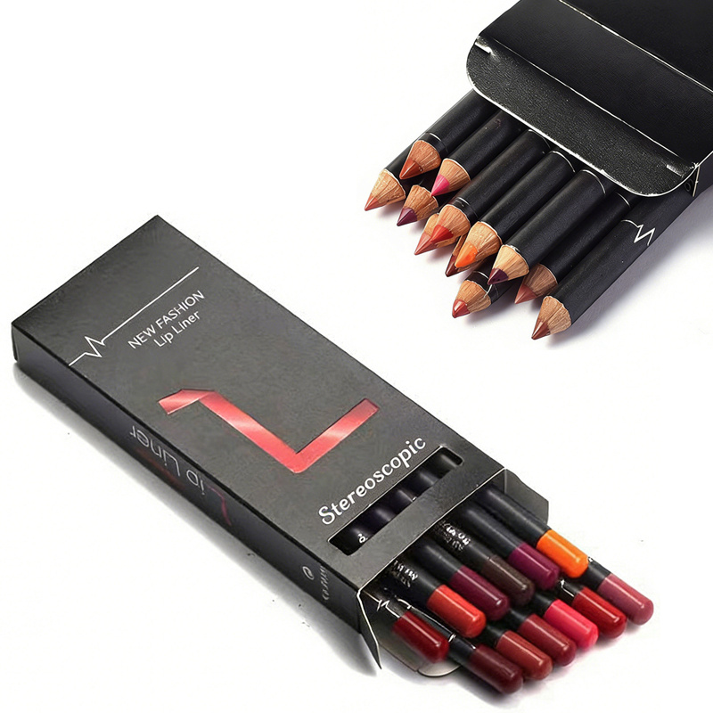 Luxe 12 Color Lip Liner Pencil Set